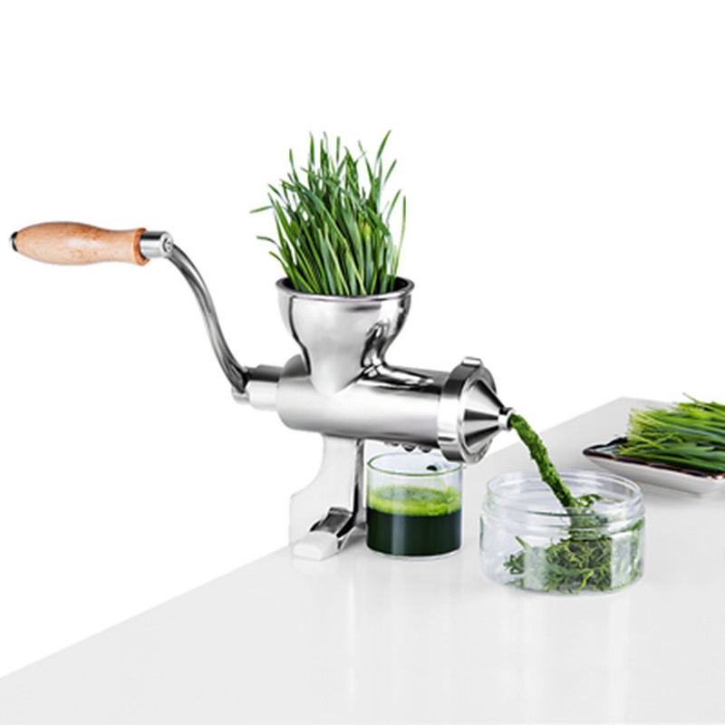 Manual Wheatgrass Juicer Juice Press, Fast Easy And Clean Orange Squeezer Citrus Juicer Fruit Lemon Juicer Stainless Steel Heavy Duty for Oranges Lemons Wheat Grass Vegetable Fruits