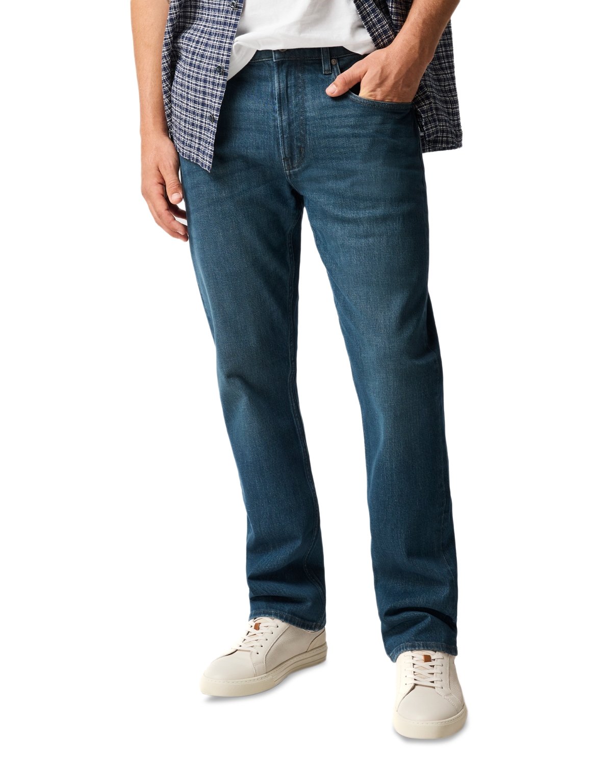 Rodd & Gunn Kurow Relaxed Fit Jeans in Mid Blue - Mid Blue