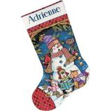 Cute Carolers Stocking Counted Cross Stitch Kit-16 Long