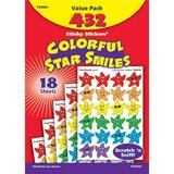 Trend Enterprises Stinky Sticker Colorful Star Smiles Scratch n Sniff Stickers Pack of 432