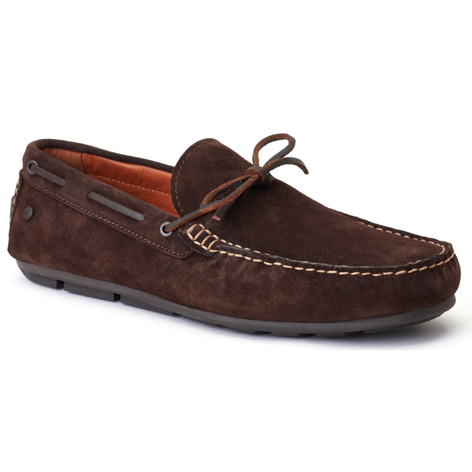 Base London Brooks Leder Herren Burnt Brown Standard Slipper