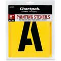 Chartpak Painting Stencil Set A-Z Set/0-9 Manila 35/Set