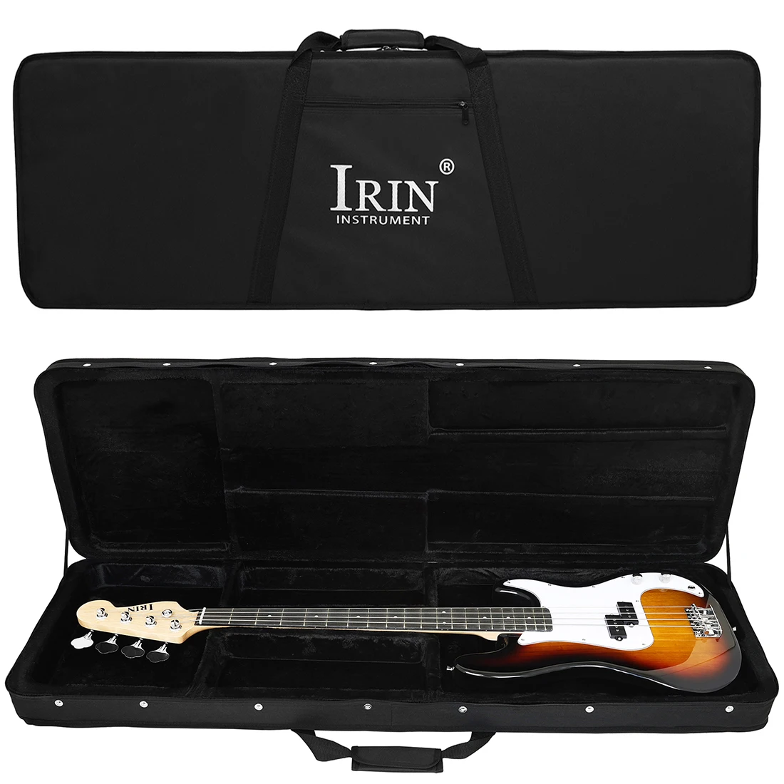 IRIN E-Gitarre Bass Fall E-Bass Universal Oxford Tuch Gitarre Box Gitarre Lagerung Box Gitarre Hard Box Fall Image