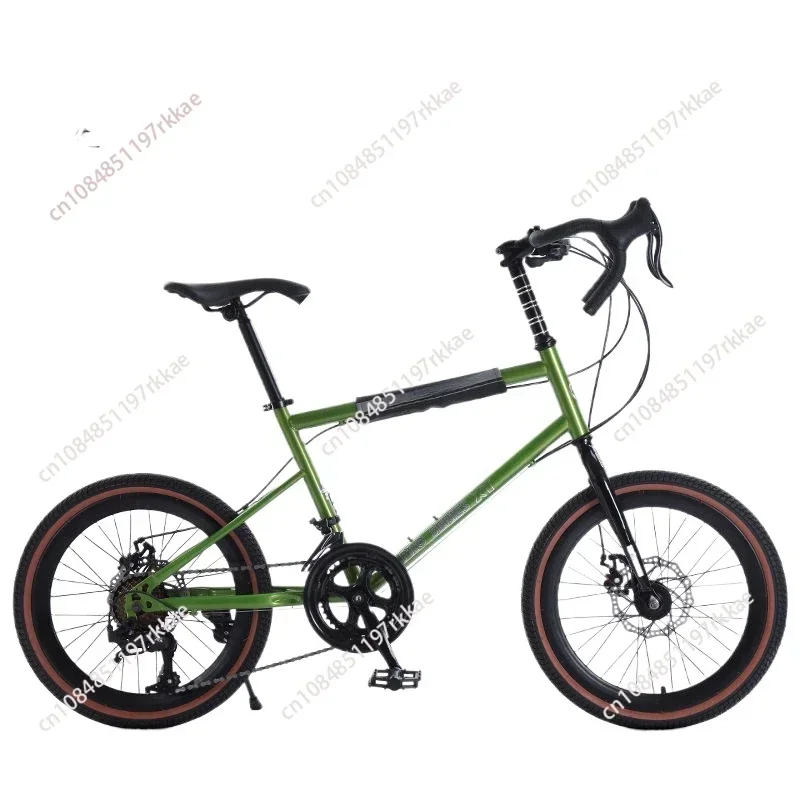 FJ 20-Zoll-Kompakt-Rennrad mit variabler Geschwindigkeit und hohem Kohlenstoffgehalt für Teenager und Erwachsene, Mountainbike mit variabler Geschwindigkeit Image