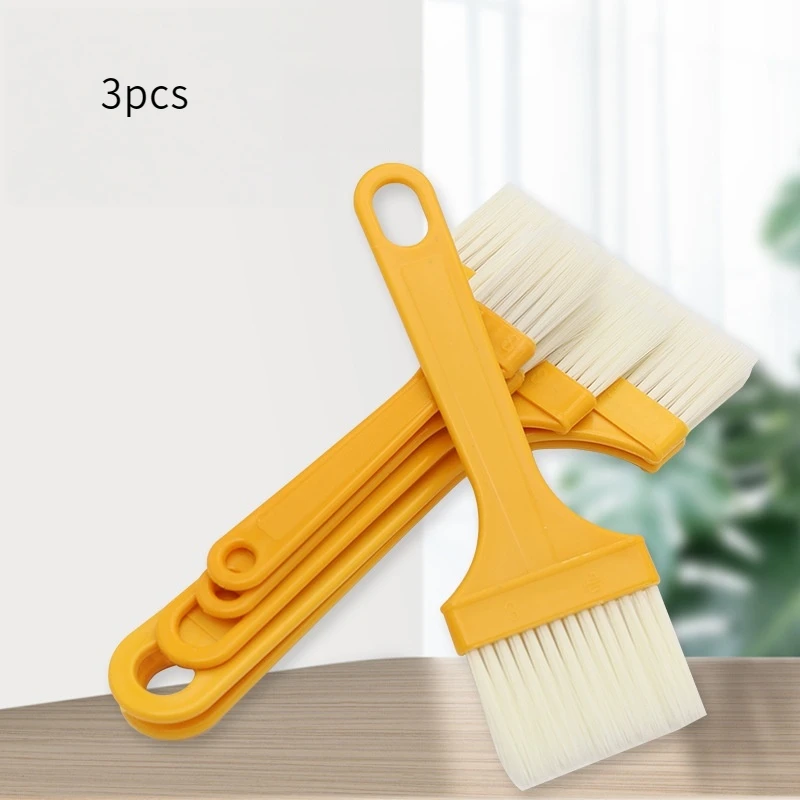 3 stücke Öl Pinsel Pfannkuchen Pinsel Haushalt Küche Multifunktionale BBQ Pinsel Hohe Temperatur Beständig Nicht-Verlust Kleine Pinsel B Image