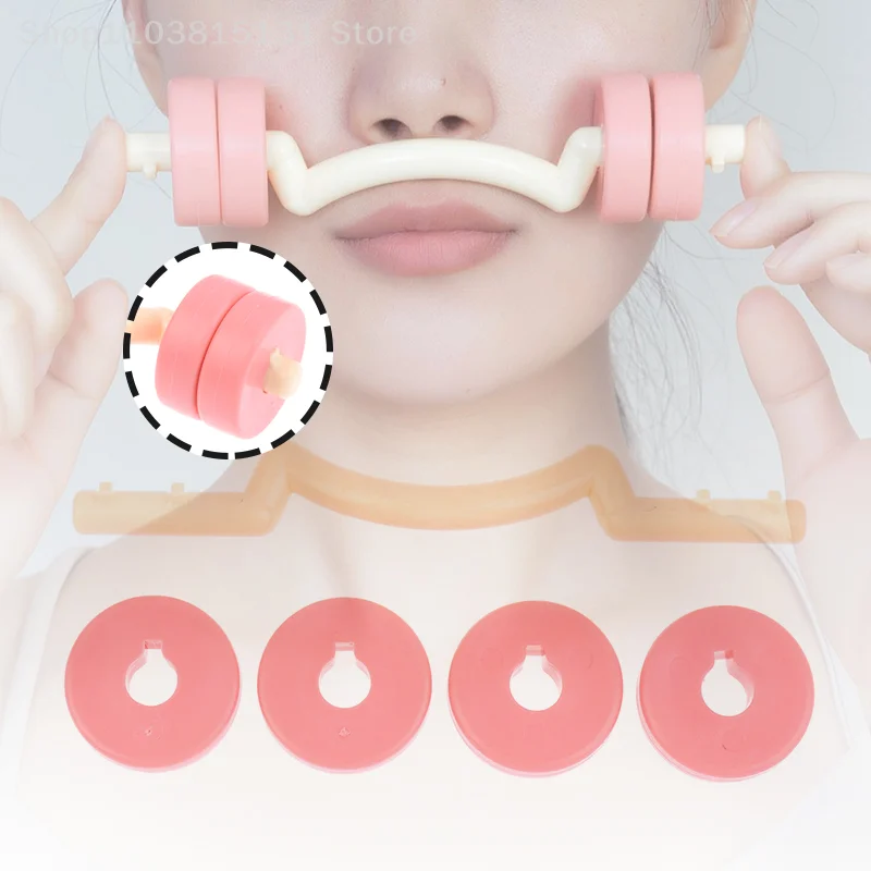 1Set Gesichts Muskel Lift Barbell Gesicht Mund Exerciser Lift V Gesicht Hautstraffung Gesicht Atmen Trainer Werkzeug Image