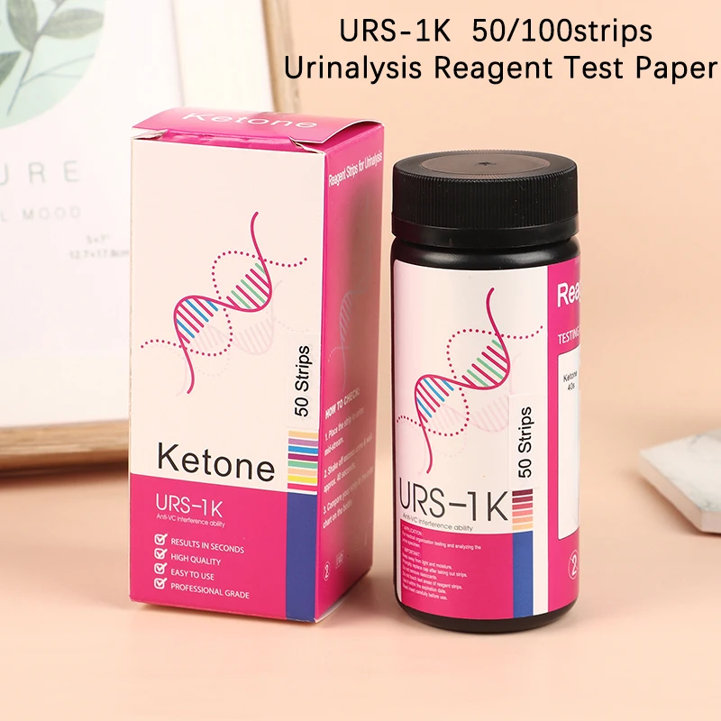 50/100 Streifen Keto-Teststreifen für ketogene Atkins und Paläo-Diäten Ketose Home Urin analyze Gewichts verlust Analyse dauerhaft Image