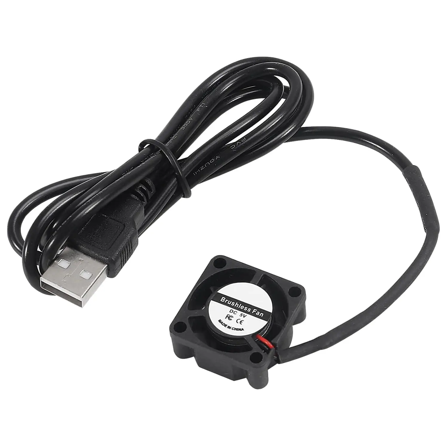 1/2 Stück bürstenloser USB-Lüfter 2510 DC 5 V USB-Lüfter 3D-Drucker Micro-Lüfter bürstenlose Kühlung 25 mm x 10 mm Image