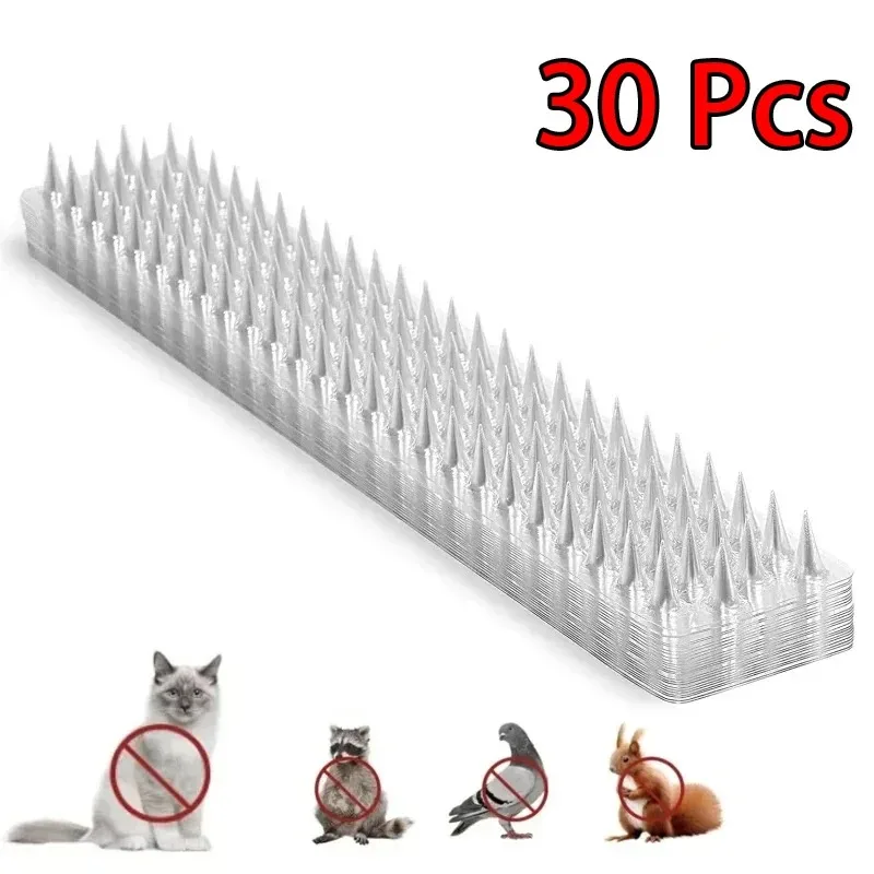 10/20/30Pcs Spikes Repeller Katze Kunststoff Vogel Repellent 10/20/24Pcs Spikes Repeller katze Kunststoff Vogel Repel PVC Transparent Image