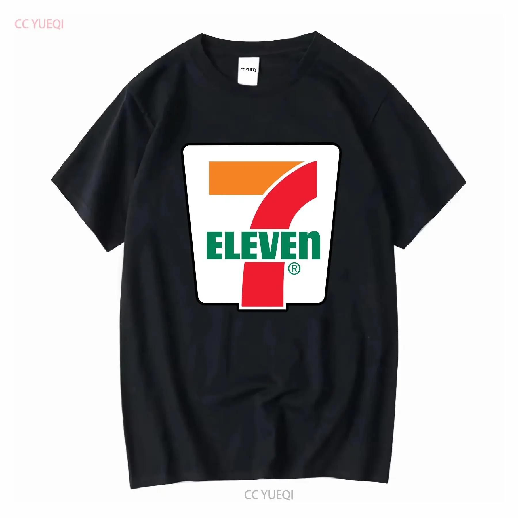 Neues 7 ELEVENE Tankstelle Store Schwarzes T-Shirt Größen S 5XL lange Ärmel Vintage gewaschene Designerkleidung Streetwear-Mode