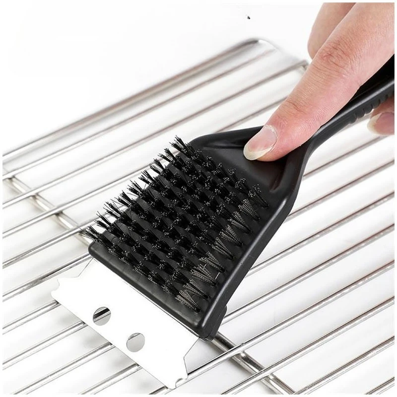 Edelstahl Grill Grillutensilien Multifunktionale Grillbürste Kreativer Grill Leistungsstarke Reinigungsbürste mit Schaufel Image
