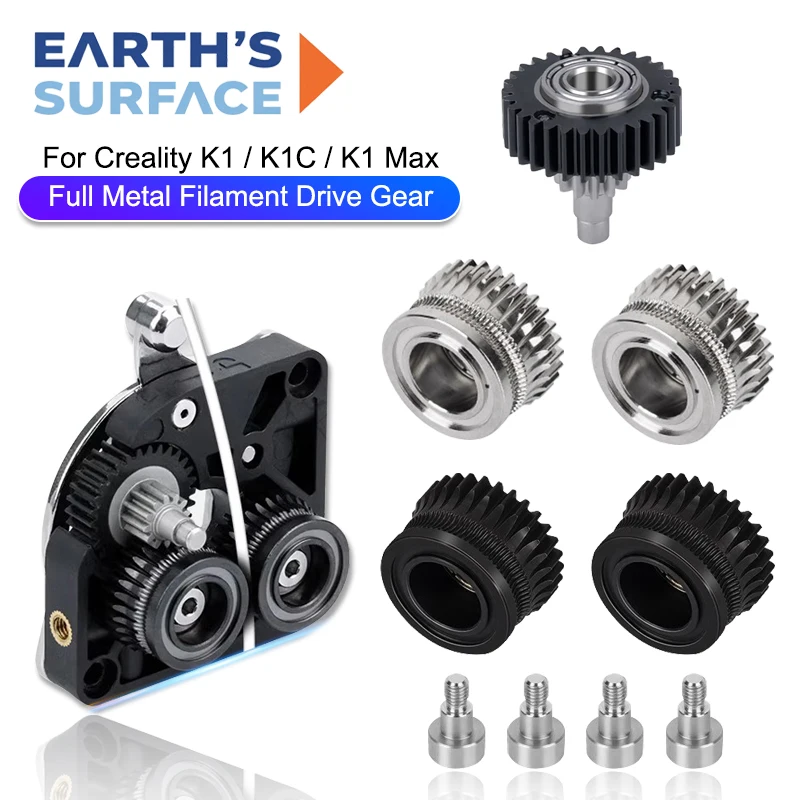 Für Creality K1C K1 Max Extruder Gear Kits Ganzmetall-Filament-Antriebsräder für 3D-Drucker K1 Extruder-Getriebe Untersetzungsgetriebe Image