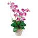 Nearly Natural Double Phalaenopsis Silk Orchid Flower Arrangement Mauve