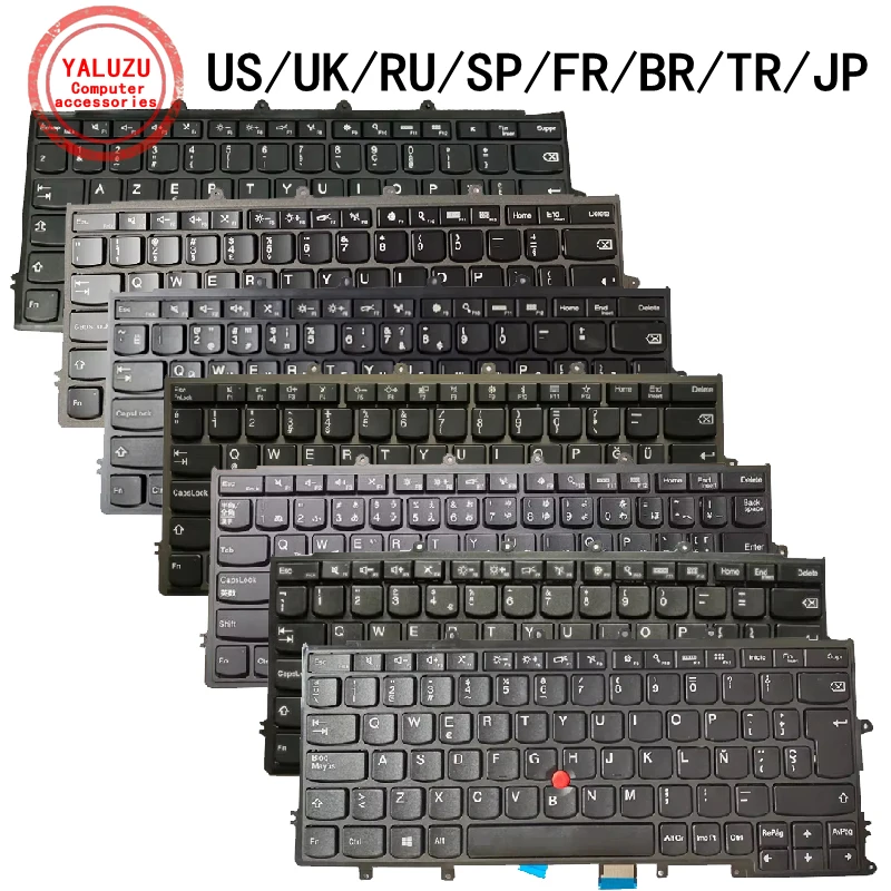 US/UK/RU/SP/FR/BR/TR/JP Laptop Tastatur Für Lenovo Thinkpad X230S X240 X240S X240I X250 X260 X260S X270 A275 Image