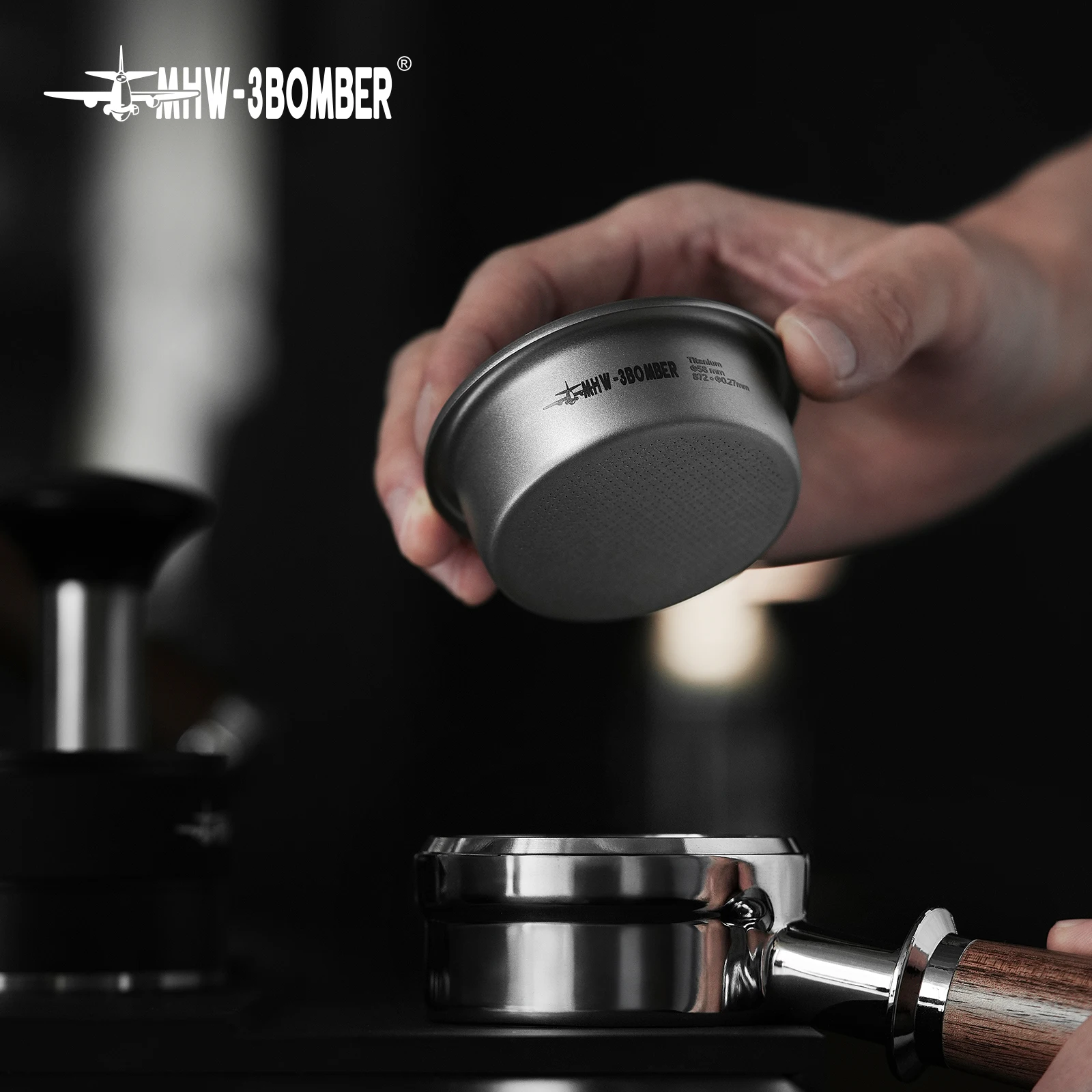 MHW-3BOMBER 58mm Titan Filter Korb Schnelle Heizung Temp Stabilität Espresso Filter Titan Kaffee Barista Werkzeuge Für Espresso Image
