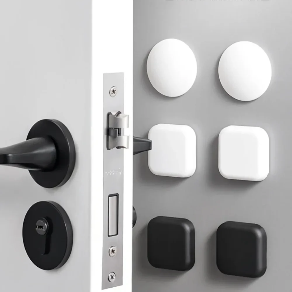 Tür stopper Silikon boden Tür stopper Sicherheits schutz Antik ollisions griff selbst klebender leiser stoß fester Wand schutz Image