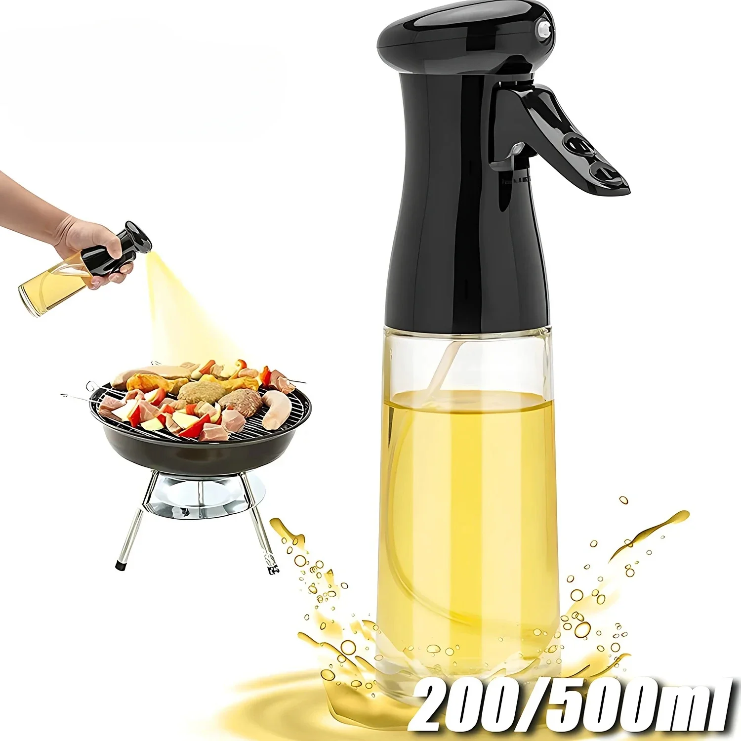 Küche Gewürz Shaker Bar Hause Öl Camping Spray Kochen Utensilien Esszimmer Gadgets Distributor Backen Flasche Garten Werkzeuge Salz Image