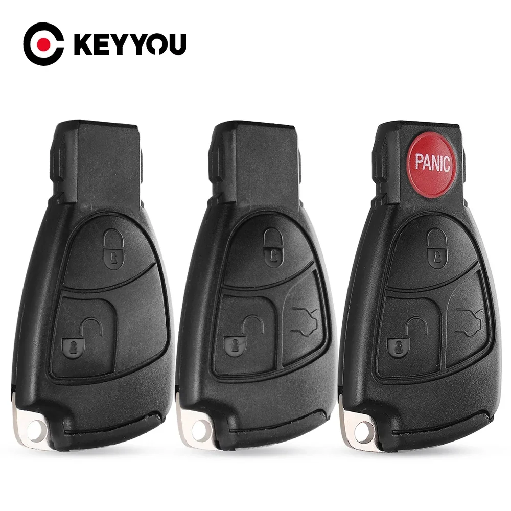 KEYYOU Kostenloser Versand 2/3/4 Tasten Schlüssel Fall Shell Fob Abdeckung Für Benz Für Mercedes-Benz B C E ML S CLK CL Vito 639 Smart Schlüssel Image