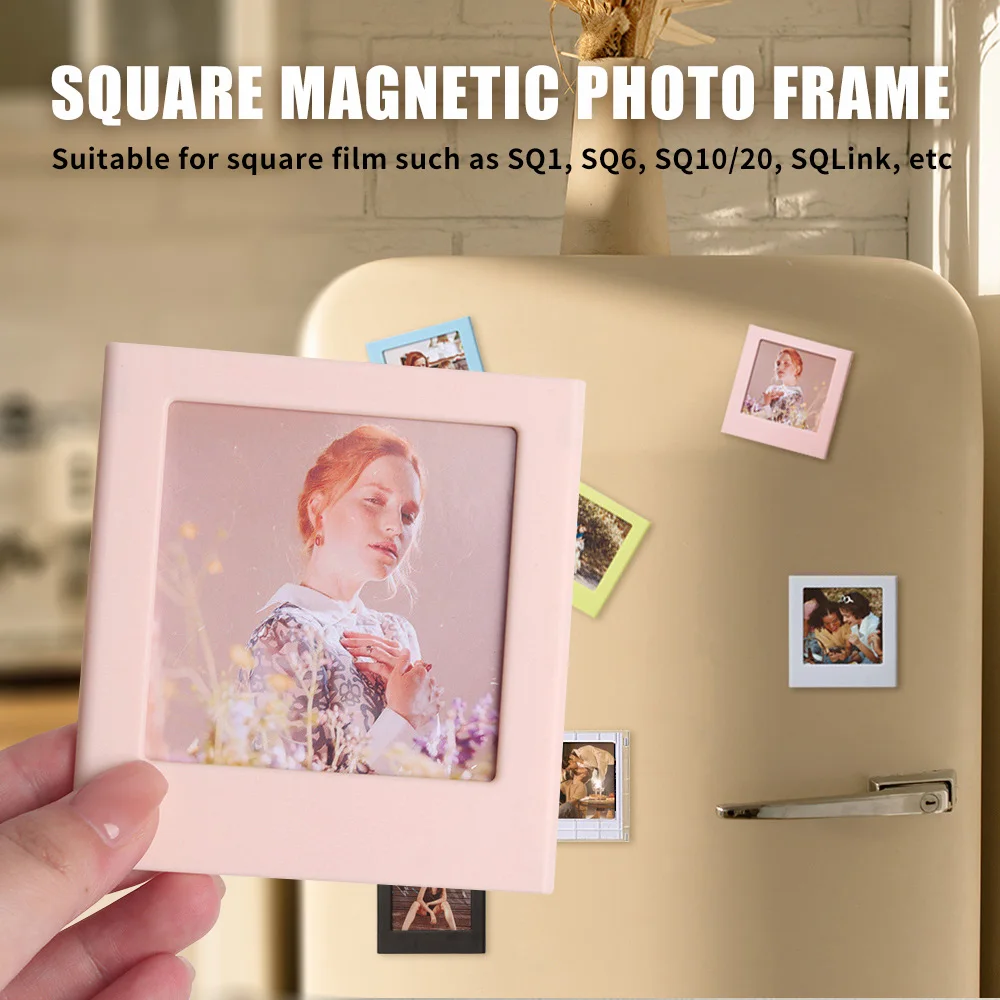 6-teilige Magnetrahmen, geeignet für Fujifilm Instax Square SQ1 SQ6 SQ10 SQ40 SQ20 Kamera, SQ Link Drucker und Polaroid Square Foto, Image