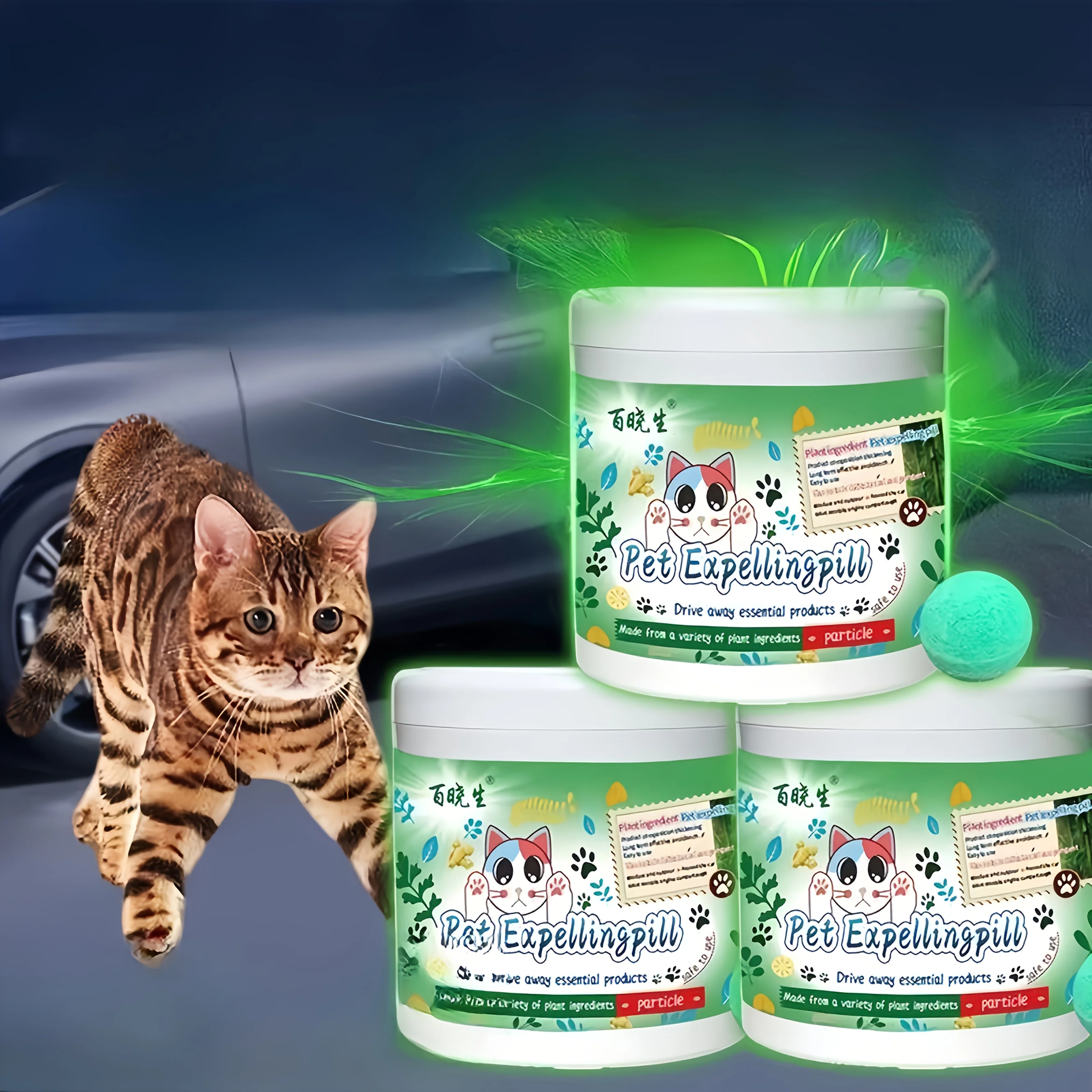 Pet Expeling Spray für Katzen – unangenehme Geruchsabschreckung zur Verhinderung von Wasserlassen und Stuhlgang, sicher für Teppiche, Möbel, Garten, Auto Image