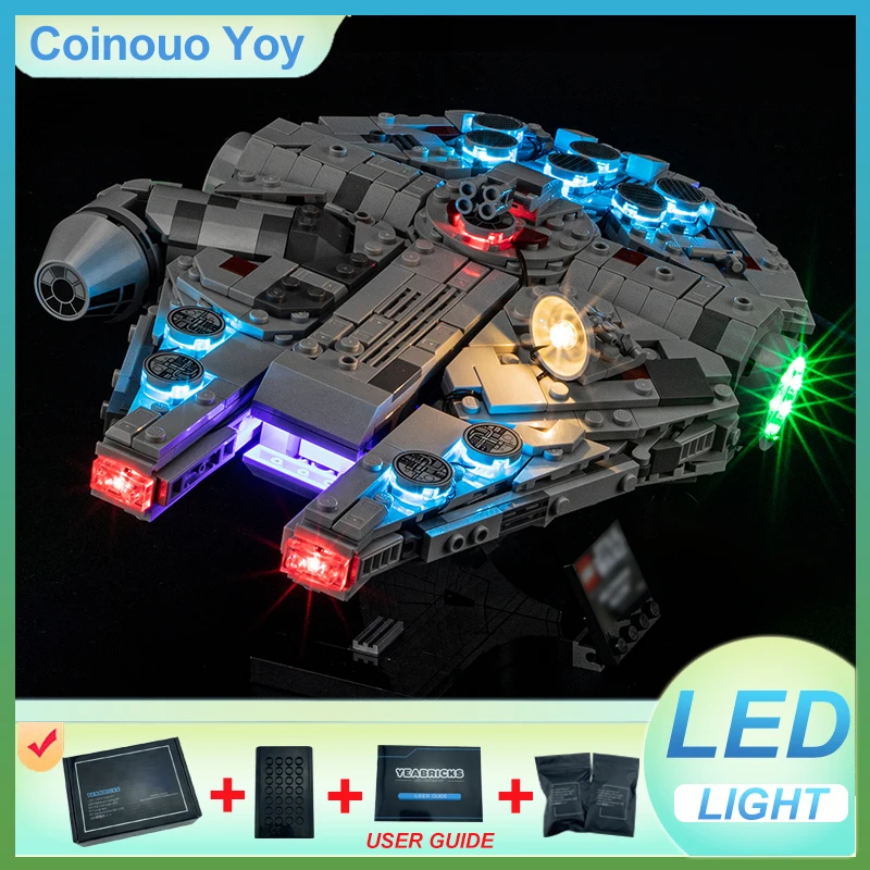 LICHT für LEGO 75375 Millennium Falcon Block DIY Spielzeug (KEINE Blöcke Modell, nur LED-Licht) Ziegellicht-Set Kindergeschenk Image