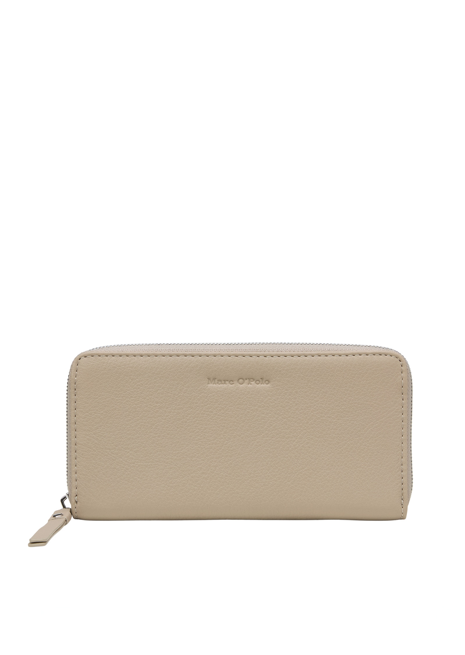 Geldbörse MARC O'POLO "aus natürlichem Rindleder", Damen, chalky mauve, Leder, unifarben, Kleinlederwaren