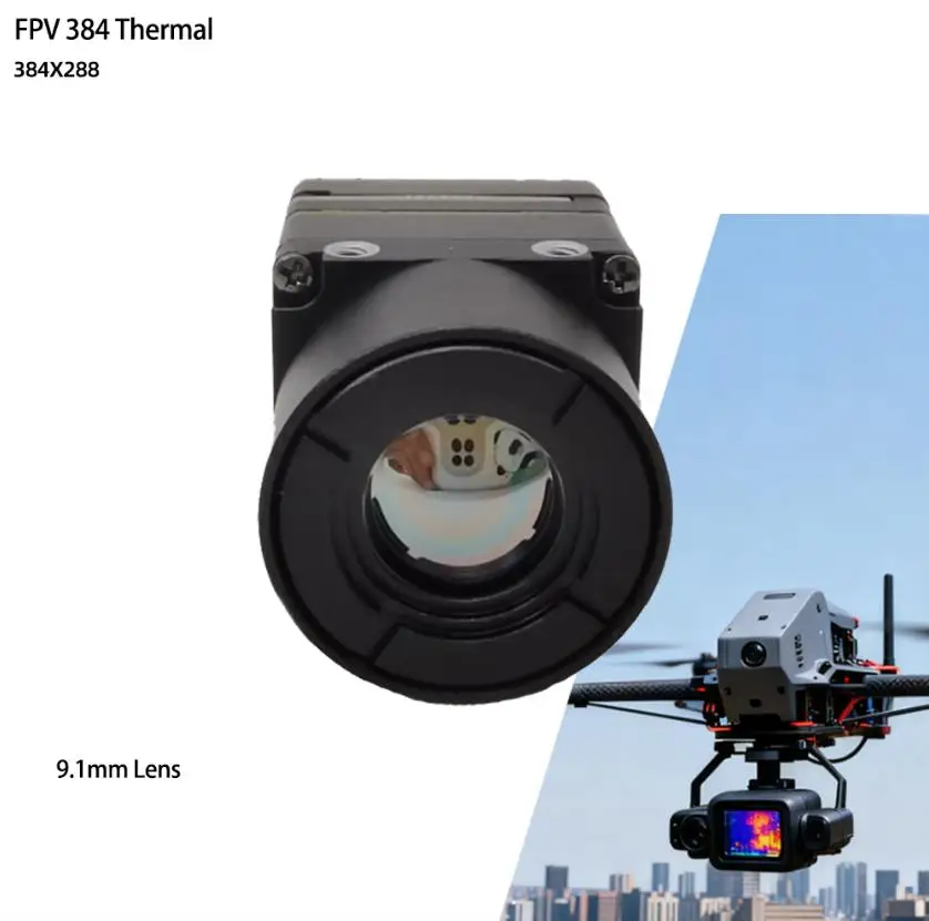 Neue Wärmebildkamera für FPV-Drohnen mit CVBS/USB-Schnittstelle Longwave IR 12um Micro-Kameramodul 256x192/384x288/640x512 50fps Image