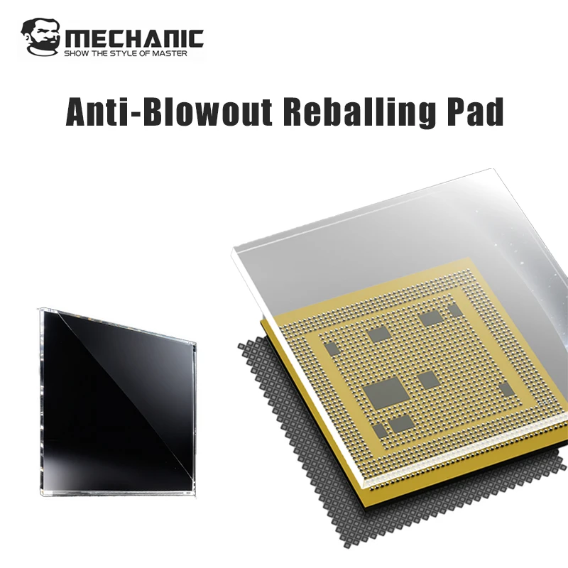 MECHANIC La-03 Weiß Glas Anti-Blowout BGA Reballing Pad 20x20mm für CPU GPU Chip Solder Ball Telefon Motherboard Reparatur Werkzeug Image