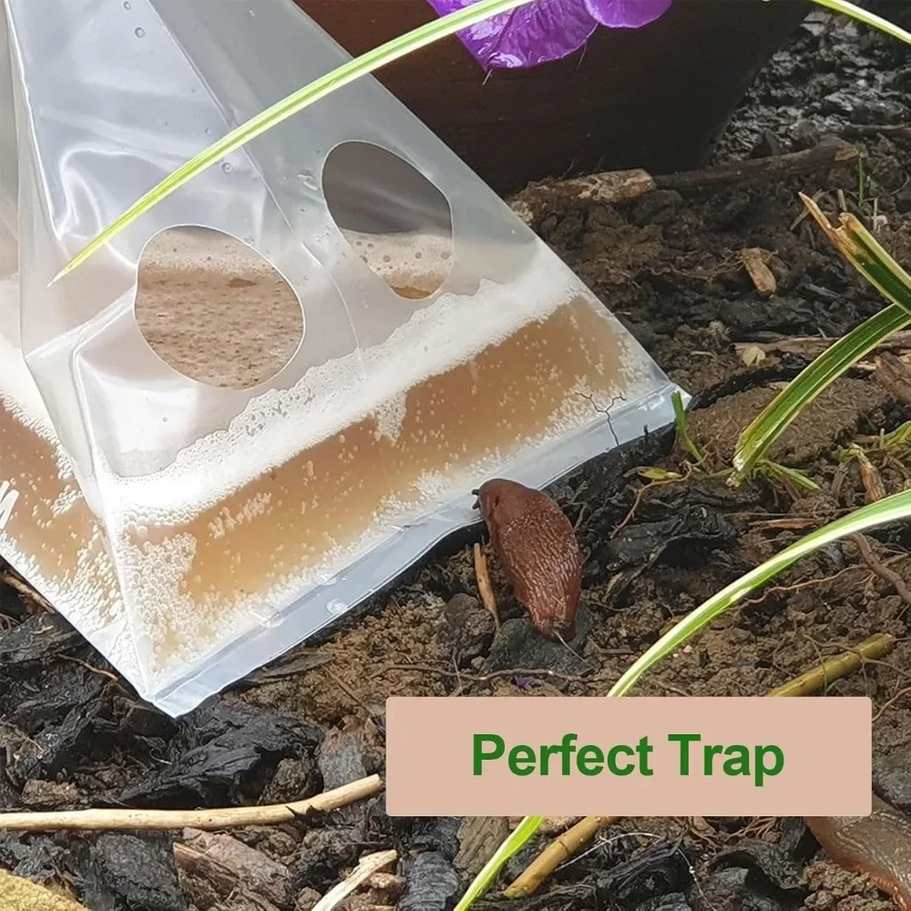 Schnecken- und Nacktschneckenfallen 20 Stück Garten-Schneckenbekämpfer Schneckenkäfige Insektenfallen Einweg-Schneckenfängerbeutel 2025 Image