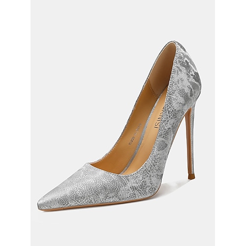 Grüne Satin-Stiletto-Pumps für Damen, spitze High Heels, elegante Partyschuhe für Damen, perfekt für die Feierlichkeiten zum St. Patrick's Day Image