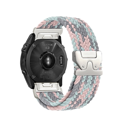 Quickfit 22 mm/26 mm Silikon-Smartwatch-Armband für Garmin Fenix 7x/7 Solar/6x/6 Pro/5/5x Plus/3/3hr/Epix Image