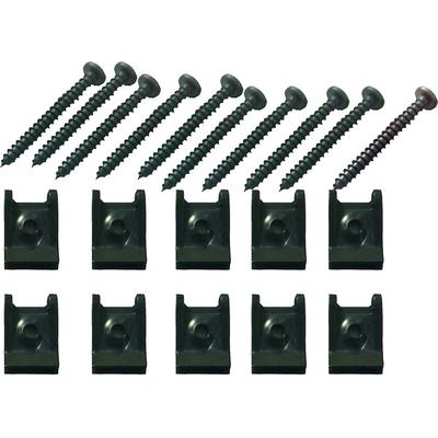 Metra HWP-0001 10 Blk Pan Head Screws & 10 Speed Clips