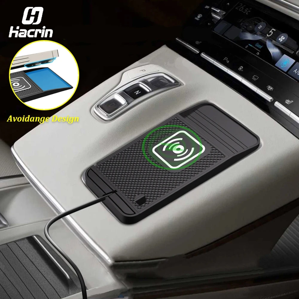 Pad antiscivolo in silicone per caricabatterie wireless per auto per iPhone 17 16 15 14 13 12 Pro Max Tappetino di ricarica wireless per auto Stazione di ricarica rapida