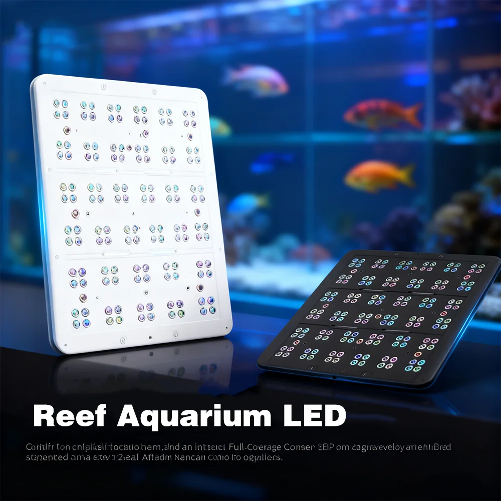 Kassray T90 Vollflächige Cree LED Aquarium Beleuchtung Vollaluminium Korallenleuchte BT WIFI für Salzwasser Korallenriff-Aquarium Image