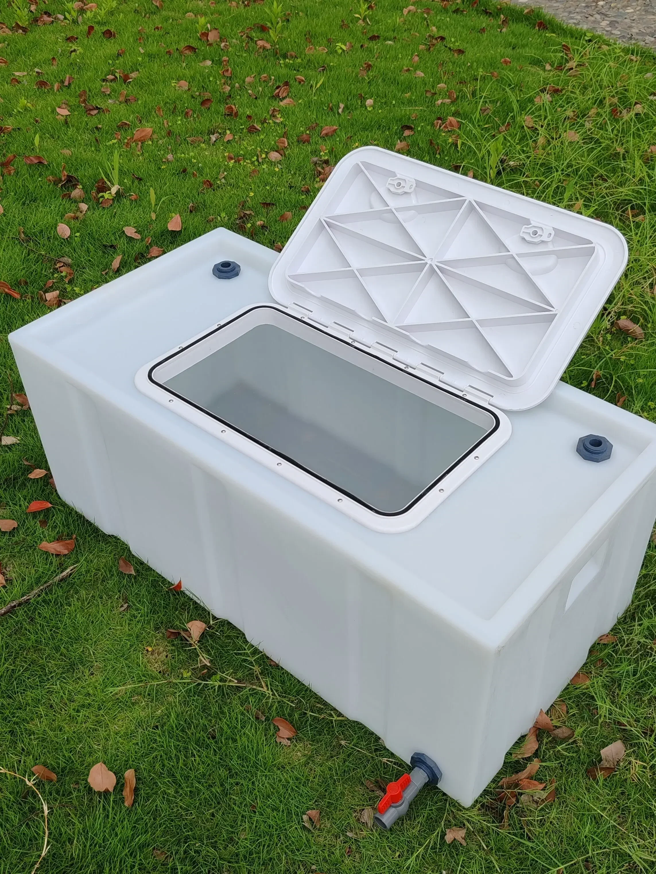 Verdickter Kofferraum in Lebensmittelqualität, Transportbox für lebende Fische, Garnelentransport für Wasserfische, langlebiger Fischeimer Image