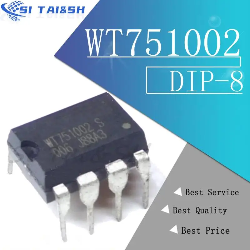 Si Tai&SH 5PCS WT751002 WT751002S DIP-8 Power-Management-Chip IC Image