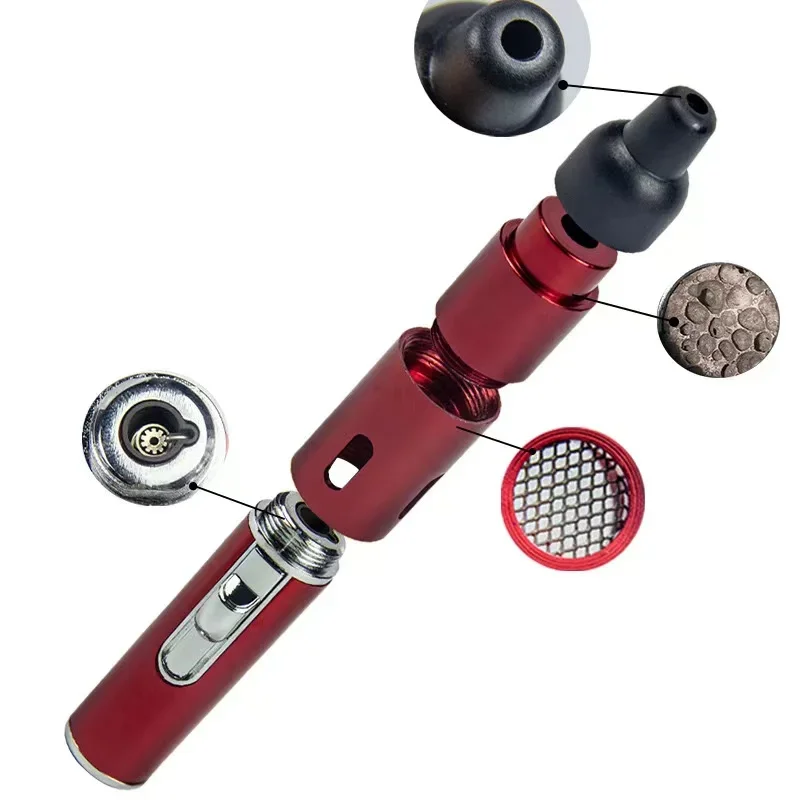 Heißer Verkauf Aromatherapie Feuerzeug Tragbare Mini Metall Rohr mit Vulkanstein Image