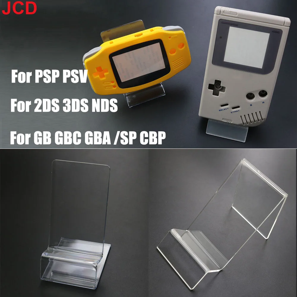 JDC 1pcs JCD For Game boy GB GBC GBA GBP PSP NDS 3DS 2DS PSV Ps vita Game Console Exhibition Bracket Acrylic Display Stand
