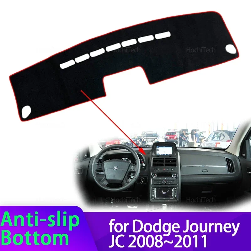 Per Dodge Journey JC 2008 2009 2010 2011 Pre-facelift Copertura del cruscotto dell'auto Evitare la luce Pad Cruscotto Zerbino Caso Tappeti