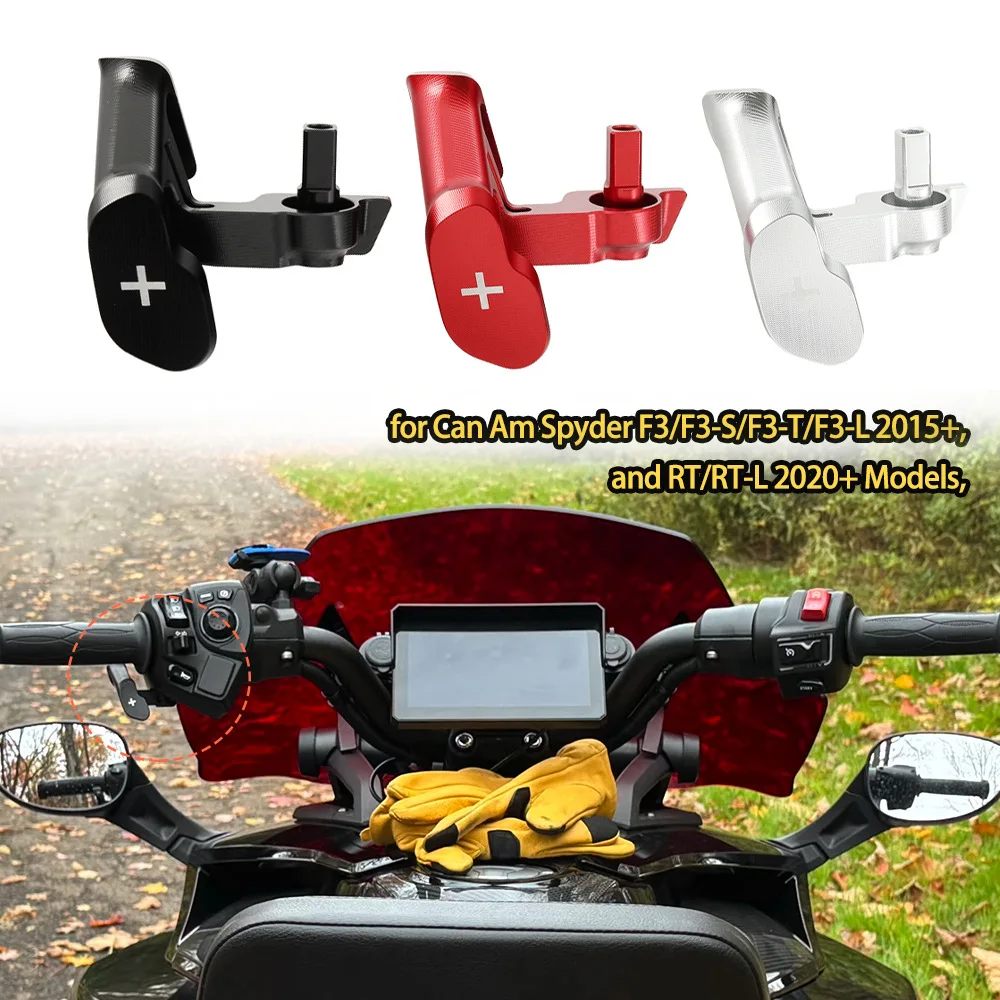 für Can Am Spyder F3 RT Motorrad-Schalthebel-Steuerung, Daumengashebel, Daumenhahn, rot, für Canyon XT/Canyon Redrock 2025, Modell Image