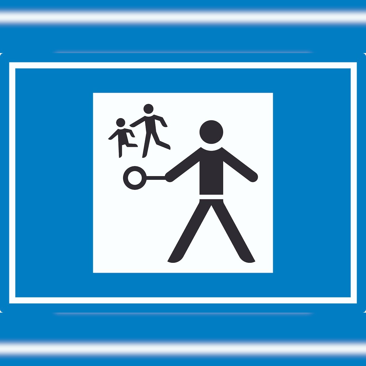 HB-Druck Verkehrshelfer Symbol Aufkleber A6 (105x148mm) Image