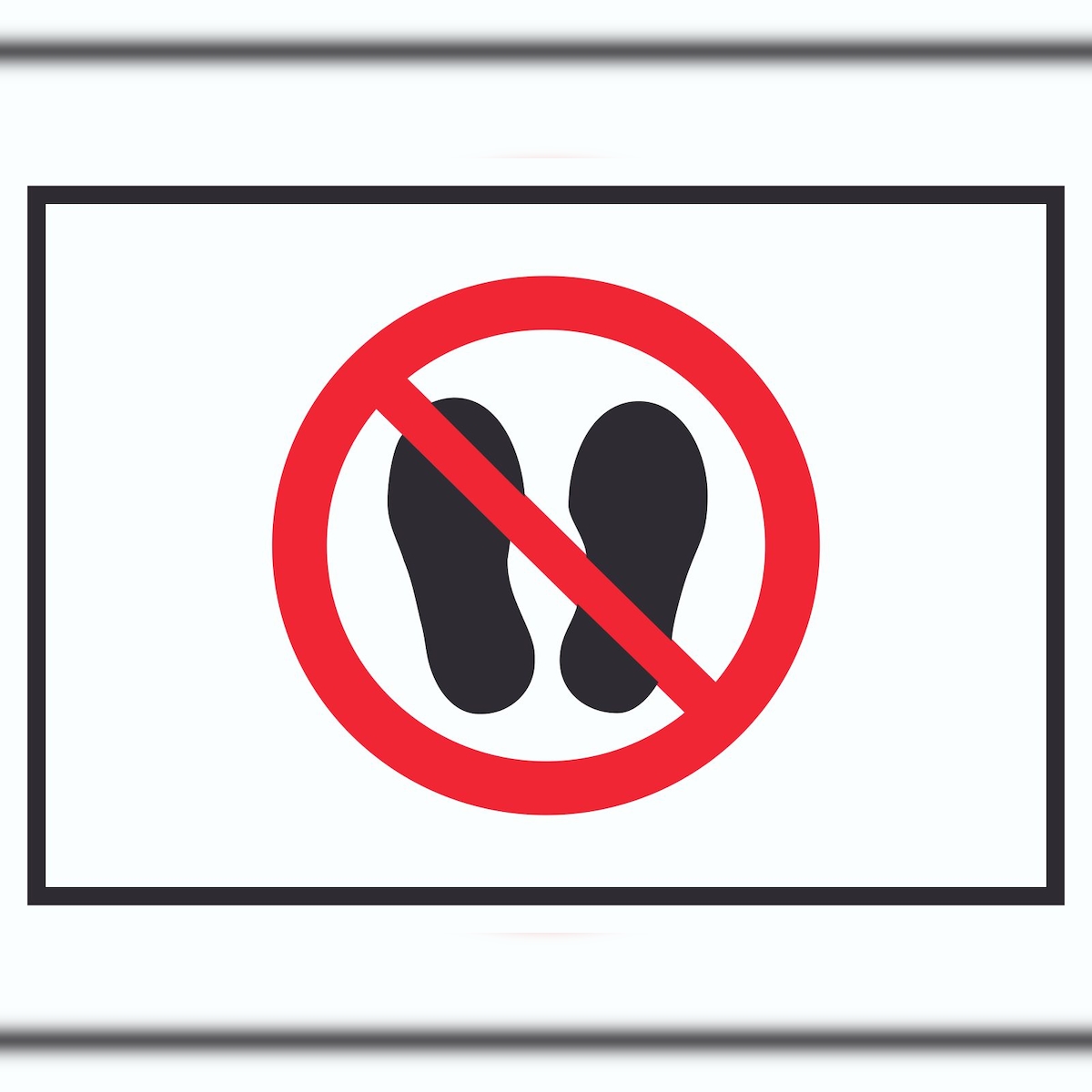 HB-Druck Betreten der Fläche verboten Symbol Schild A6 (105x148mm) Image