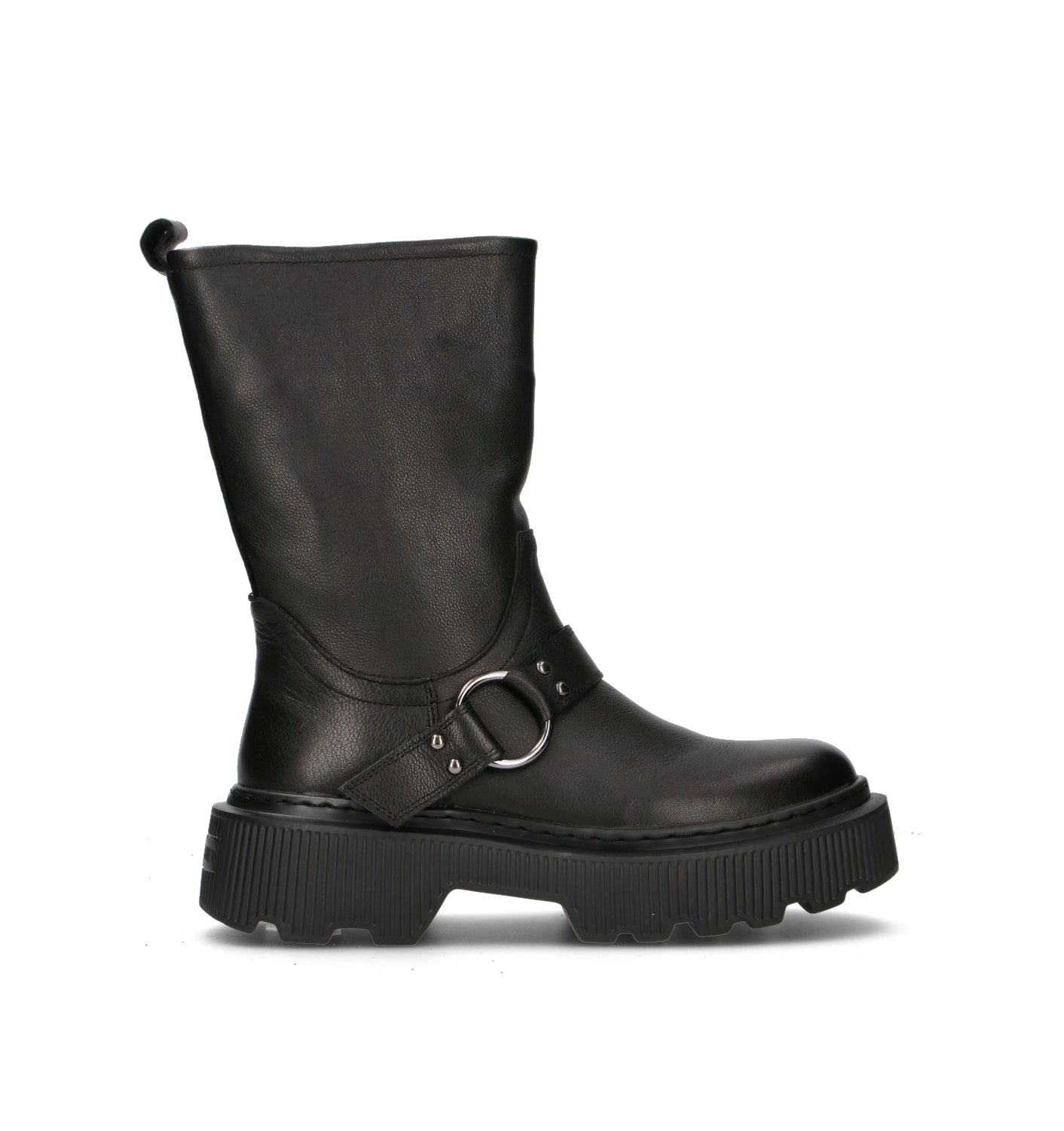 JANET&JANET Stivale donna marrone in pelle