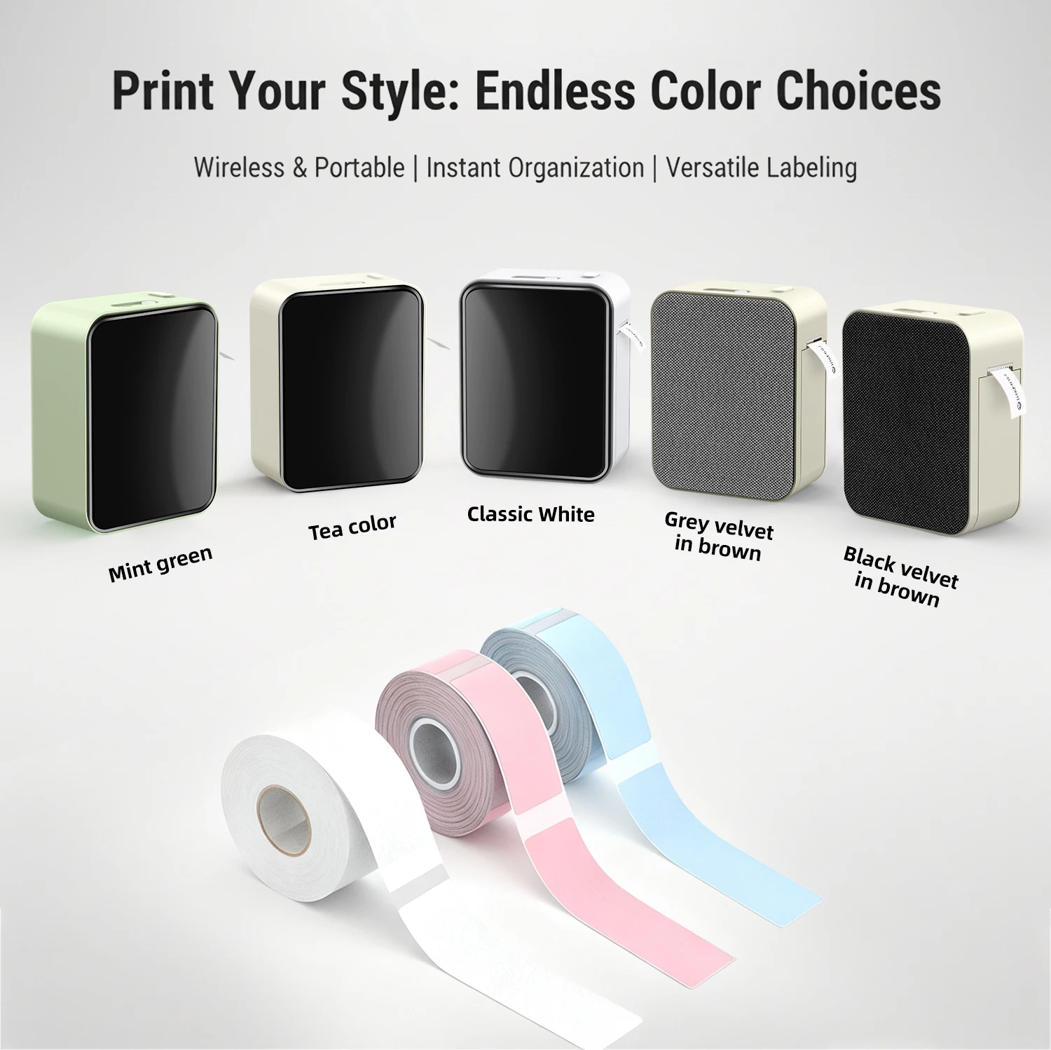 Marklife P15 Drahtlose Label Drucker für Weihnachten geschenke Tragbare Bluetooth-kompatibel Thermische Drucker Mini Kennzeichnung Maschine Image