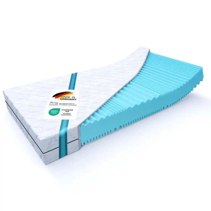 AquaDeluxe 7Zone Wellness-Matratze, Härte H4 und H5, Schaumstoffmatratze, Höhe 16 cm