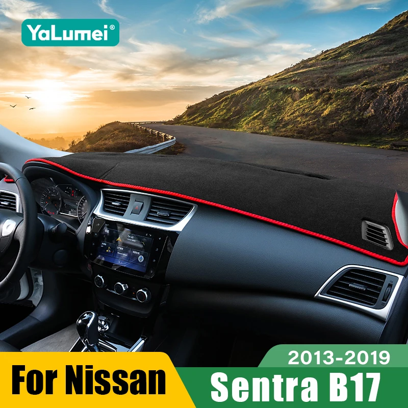 Für Nissan Sentra B17 Sylphy 2013 2014 2015 2016 2017 2018 2019 Auto Dashboard Sonnenschutz Abdeckung Instrument Schreibtisch Matte Zubehör Image