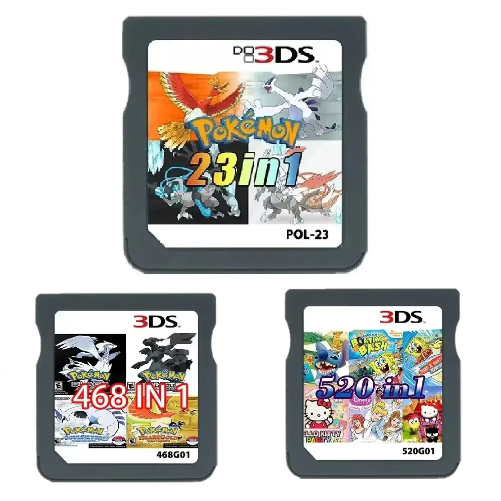 NDS Video Game Cartridge DS 486-in-1, 482-in-1, 4300-in-1, 500-in-1, 520-in-1, 23-in-1 New Version NDS English Game Card