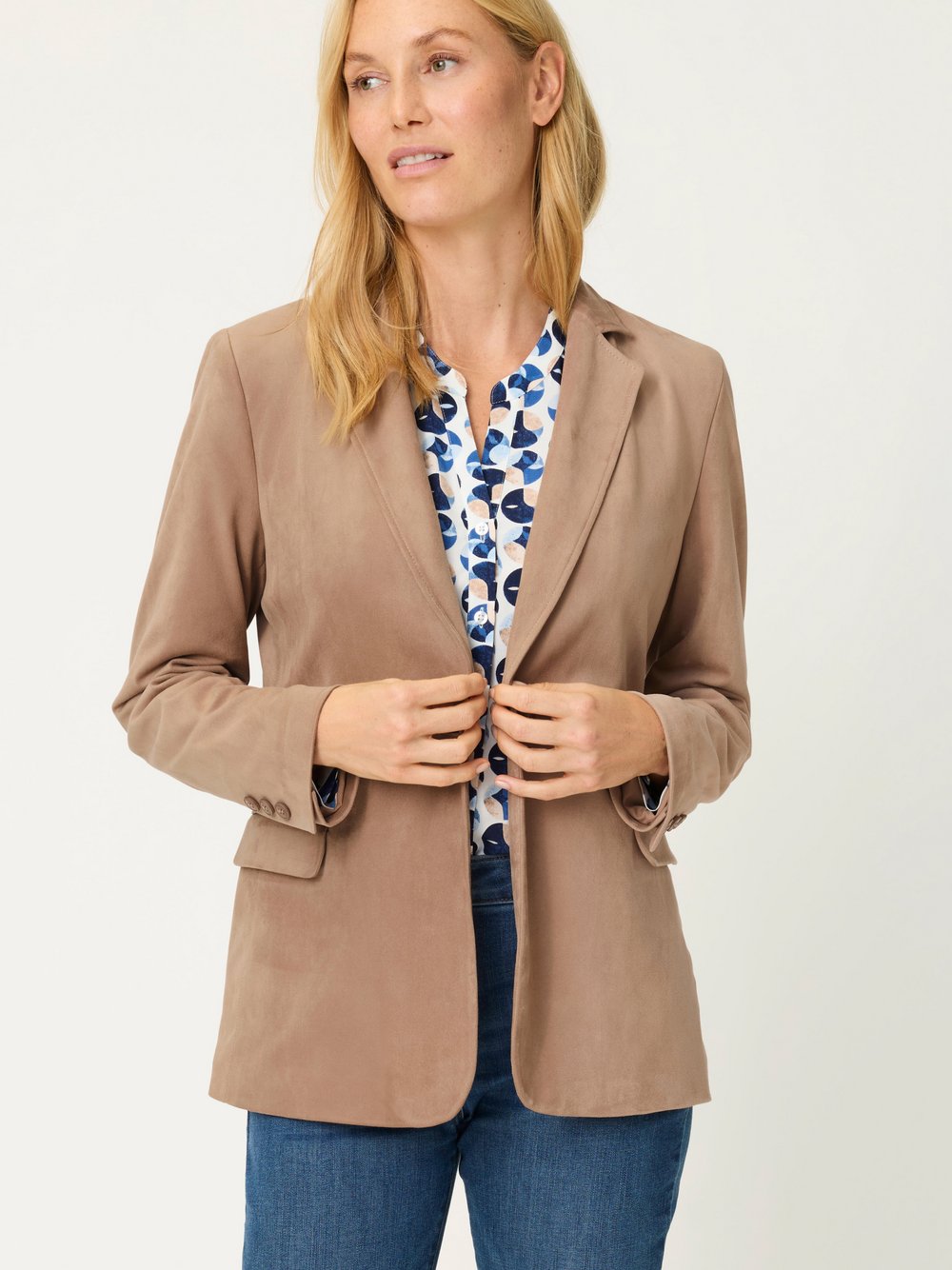Olsen Jerseyblazer Damen braun, 48 Image