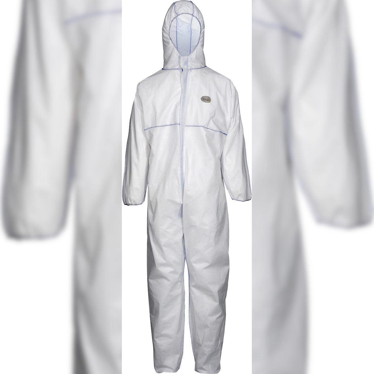 ASATEX Schutzanzug SMS-1 Weiß - Typ 5/6 Partikelschutz - Atmungsaktiv & Antistatisch - Asbest geeignet 2XL Image