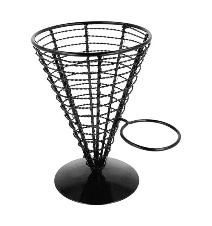 MONOUSO - Halter für 1 Pommestüte + 1 Soβenbecher Ø128x180mm (6 Stück) Image